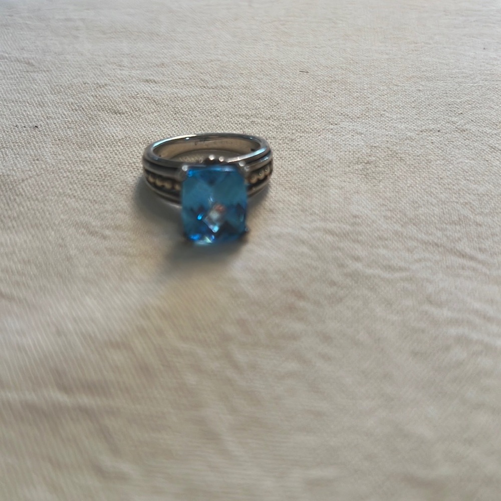 Swiss Blue Topaz Ring